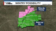 A little wintry mix possible for some, early next week