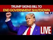 🔴 LIVE: Trump signs to end Government Shutdown