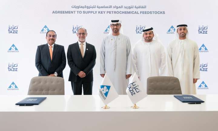Sanmar Group, TA'ZIZ of UAE enter into feedstock agreement