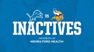 INACTIVES: Lions vs. Vikings