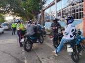 Policía de Los Salias verificó a 7 ciudadanos y 6 motos en operativo en redoma de San Antonio