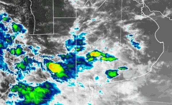 Emiten un aviso meteorológico a corto plazo por tormentas fuertes en Bahía y la zona