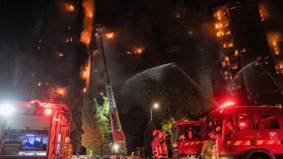 Sube a 36 la cifra de muertos en incendio en Hong Kong