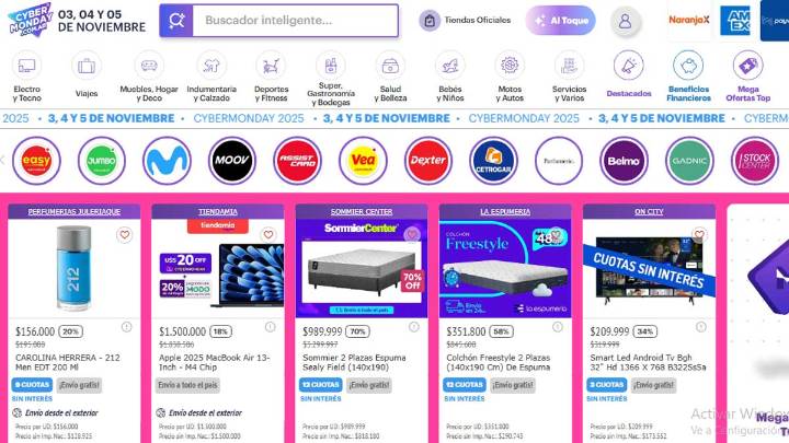 Se largó el Cyber Monday con grandes descuentos