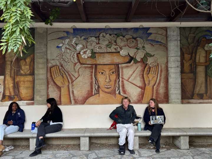 ‘Flower Vendors’ mural and its artist get fresh look at Scripps College