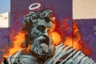 Murales llevan color a calles de Mitras Poniente en García