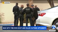 Corona police shoot, kill man with tire iron outside Applebee's