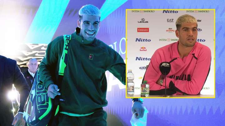 Carlos Alcaraz forced to awkwardly answer dating question after Emma Raducanu rumours in 2025