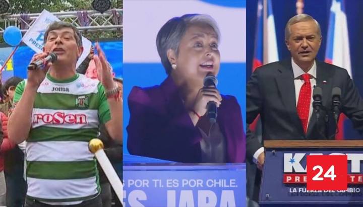 Parisi, Jara y Kast hicieron su cierre de campaña presidencial