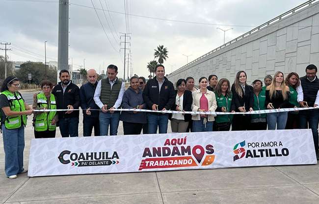 Entrega Javier Díaz adecuación de crucero de Fundadores y Colosio