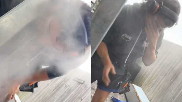 Genesis Carpentry owner Michael Zaatini defends controversial TikTok video showing apprentice being sprayed with concrete dust