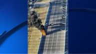 Auto se incendia en la I-69 en Edinburg y desvían el tránsito