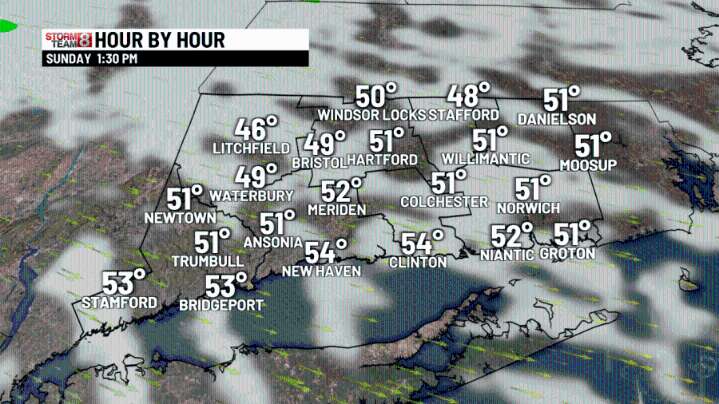 A cool, sunny start with increasing afternoon clouds. Rain this evening