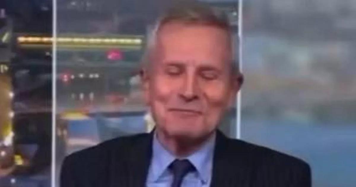 BBC Look North's Peter Levy breaks down laughing over Christmas tree innuendo comment