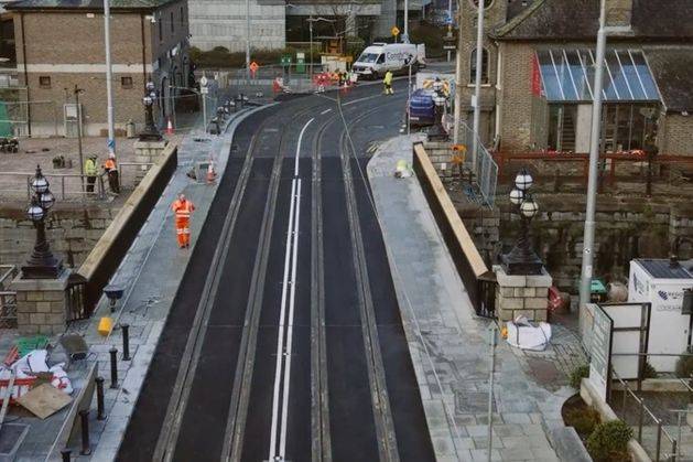 Luas George's Dock Bridge Reconstruction