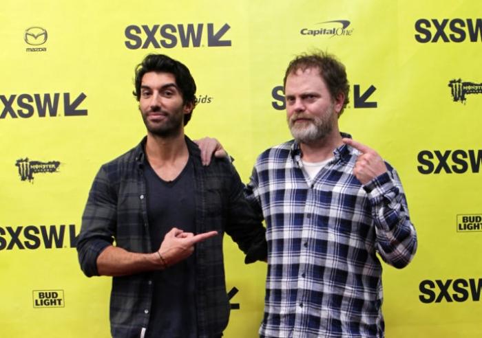 How Do Rainn Wilson and Justin Baldoni Even Know Each Other?