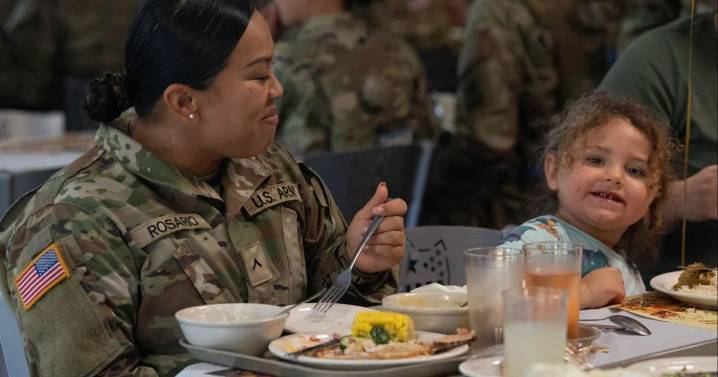 Giving thanks at Fort Jackson