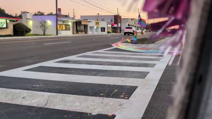 Nearly 100 days after rainbow crosswalk removal, tensions rise following protestor arrests