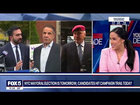 New York City mayoral candidates hit campaign trail in the final hours before Election Day