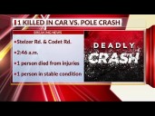 One dead after car crashes into pole in northeast Columbus