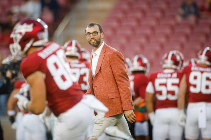 With $50 million in hand and a president who cares, Stanford GM Andrew Luck prepares to hire a coach and elevate the program