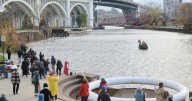 Bessie the trash monster is making waves for a cleaner Cuyahoga River