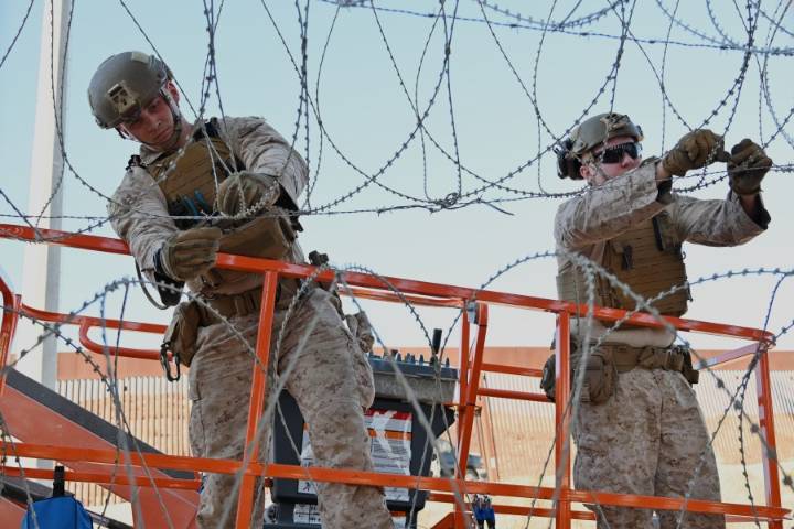Marines on border deployment quietly leave San Diego area
