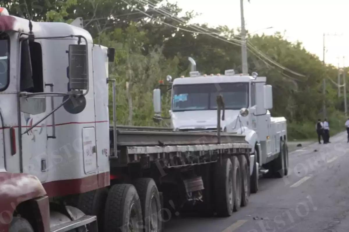 Caen nueve personas por presunto robo de rieles en la antigua carretera Hampolol en Campeche