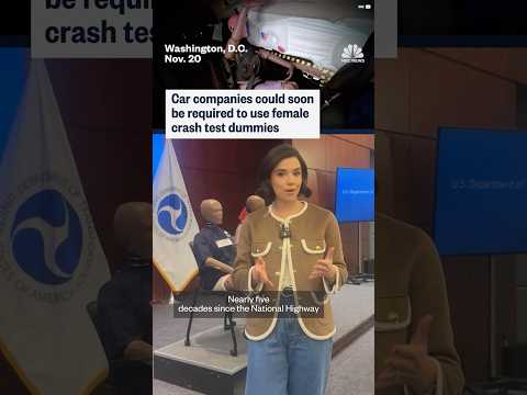 Car companies could soon be required to use female crash test dummies