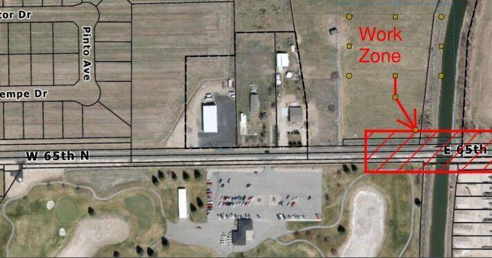 Road closure starts Monday at 65th North