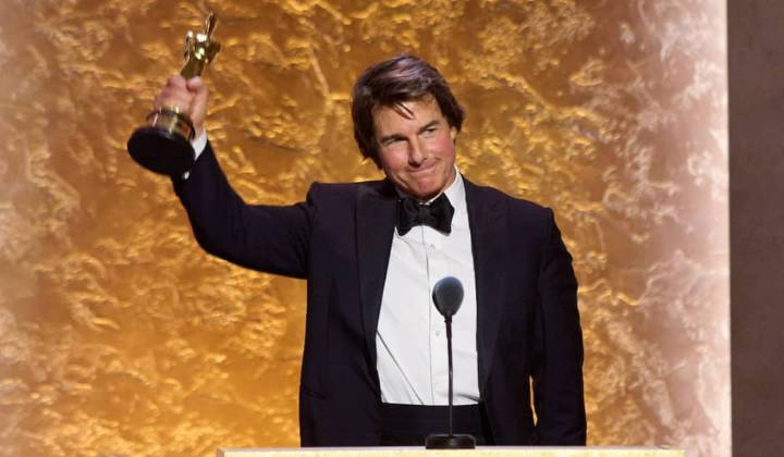 Tom Cruise recibe su primer Oscar honorífico por su trayectoria