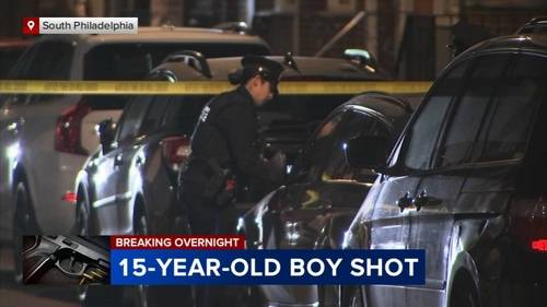 15-year-old shot while sitting on front stoop in South Philadelphia