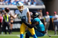 Chargers routed by Jaguars in final game before bye week