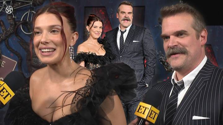 Millie Bobby Brown and David Harbour Reunite at 'Stranger Things' Premiere After Bullying Report