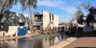 Crews battle apartment fire in north Phoenix