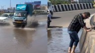 Mumbai Man Uses Bare Hands To Clear Flooded Highway: ‘Municipality Ka Kaam Bhi Aam Log Kar Rahe Hai’