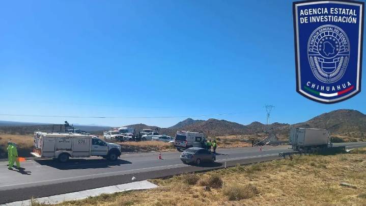 Cuerpos de los 6 migrantes fallecidos tras accidente en Jiménez permanecen en Semefo de Parral