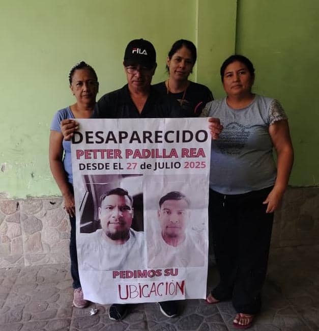 Familia de Petter Padilla no descarta que pueda estar detenido en una cárcel de Venezuela