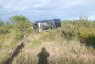 Dos heridos en un vuelco en la ruta 152