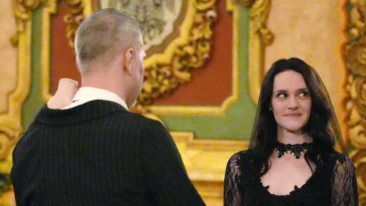 Couples tie the knot at Halloween-themed wedding event at Akron Civic