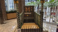 Canned good sculptures back at Brookfield Place