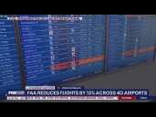 Flights cancelled nationwide as shutdown hits major airports