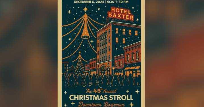 2025 Downtown Bozeman Christmas Stroll poster contest winner sparks controversy