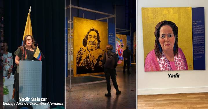 El retrato de la embajadora de Colombia en Alemania pagado por el Estado, que colgó en su despacho en Berlín