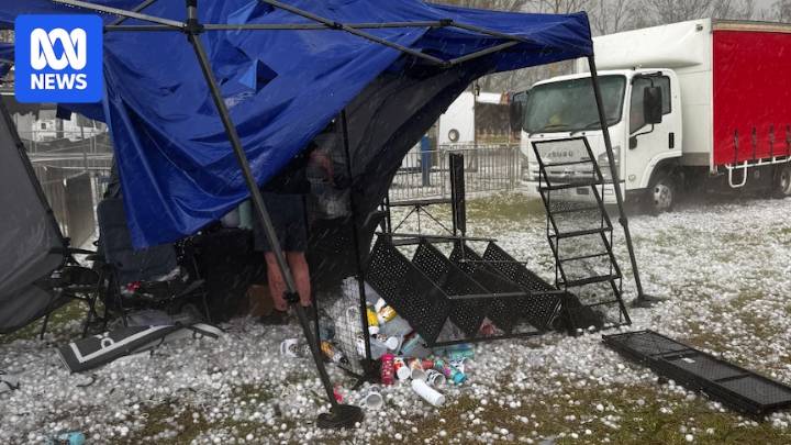 Woman concussed after south-east Queensland hit by giant hail
