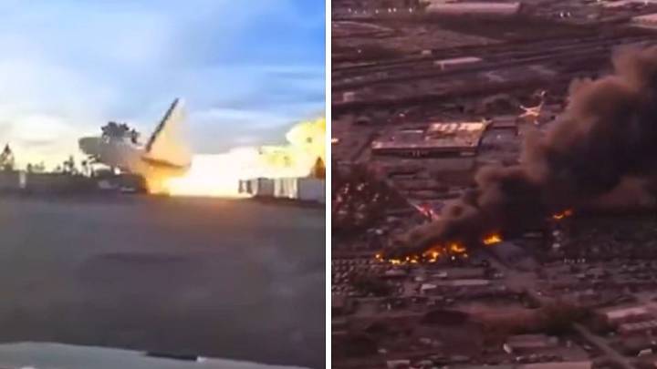 Kentucky Plane Crash Video: Exact Moments Of Impact Captured As UPS Cargo Plane Explodes In Louisville; 3 Killed