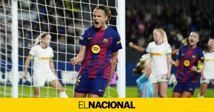 Un Barça muy superior golea al Leuven (3-0) y afianza su liderato en la Champions femenina