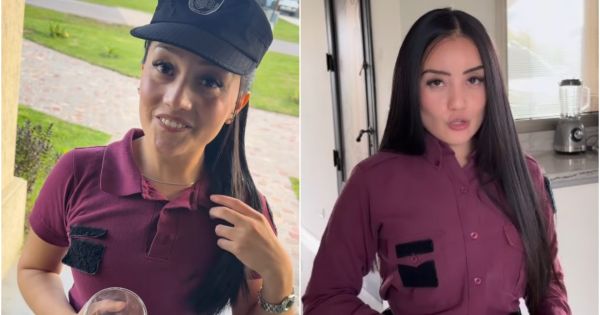 Revelaron más videos de la policía que usa el uniforme para hacer videos extraños