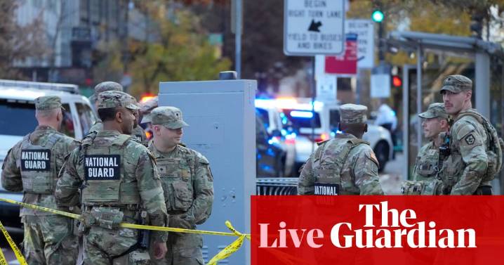 Washington DC shooting: video suggests ‘lone gunman’ shot two national guard members near White House, say Washington DC police