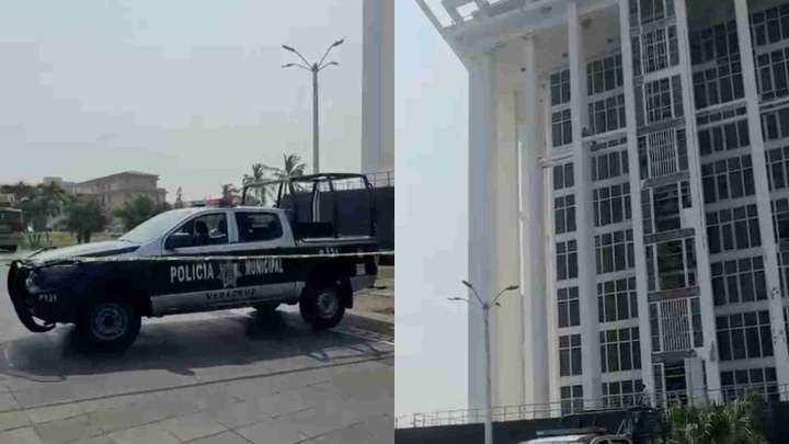 Hombre Moviliza Cuerpos de Emergencia al Subir al Quinto Piso de Edificio en Malecón de Veracruz